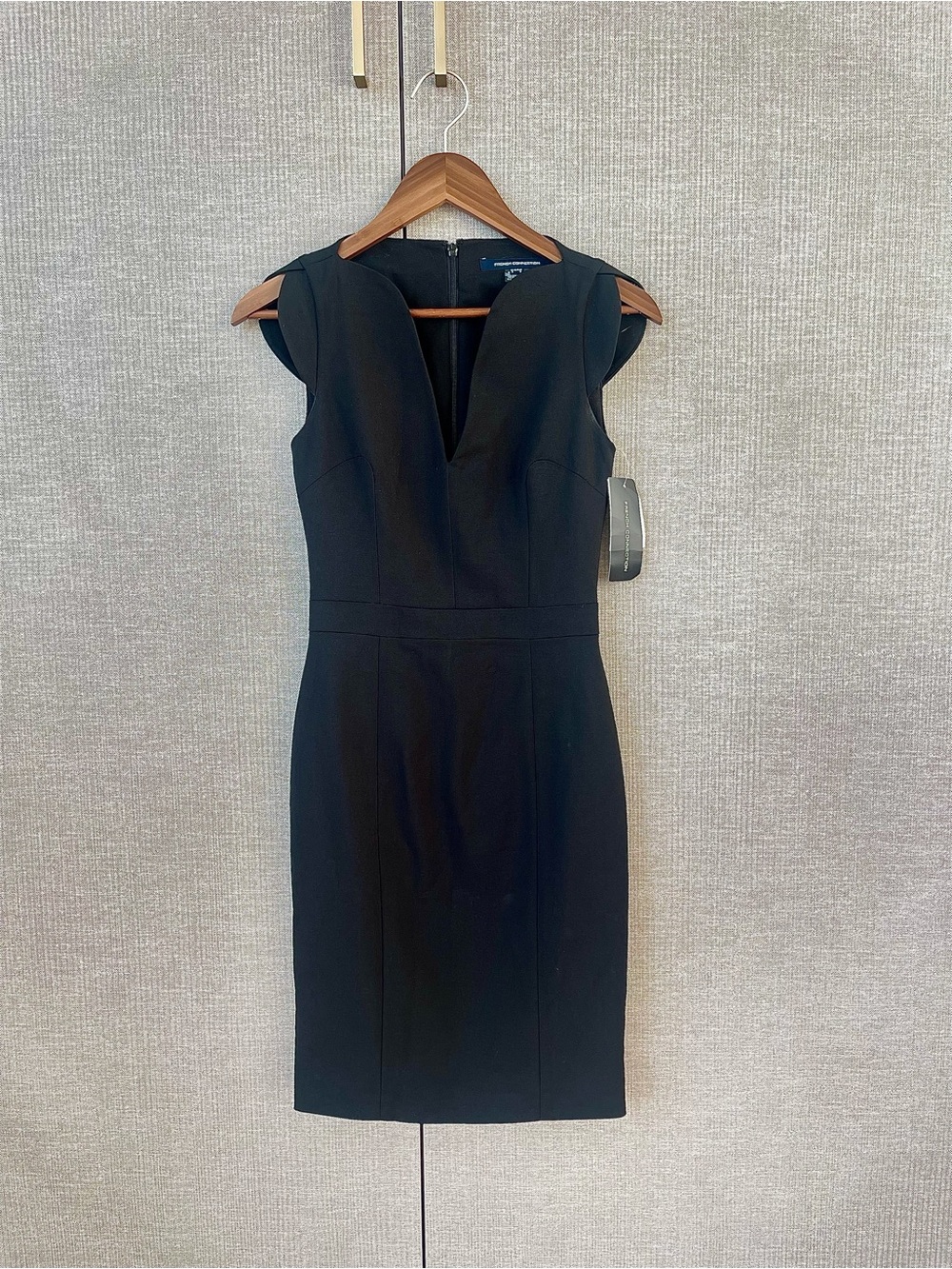 French Connection | Black Midi Dress